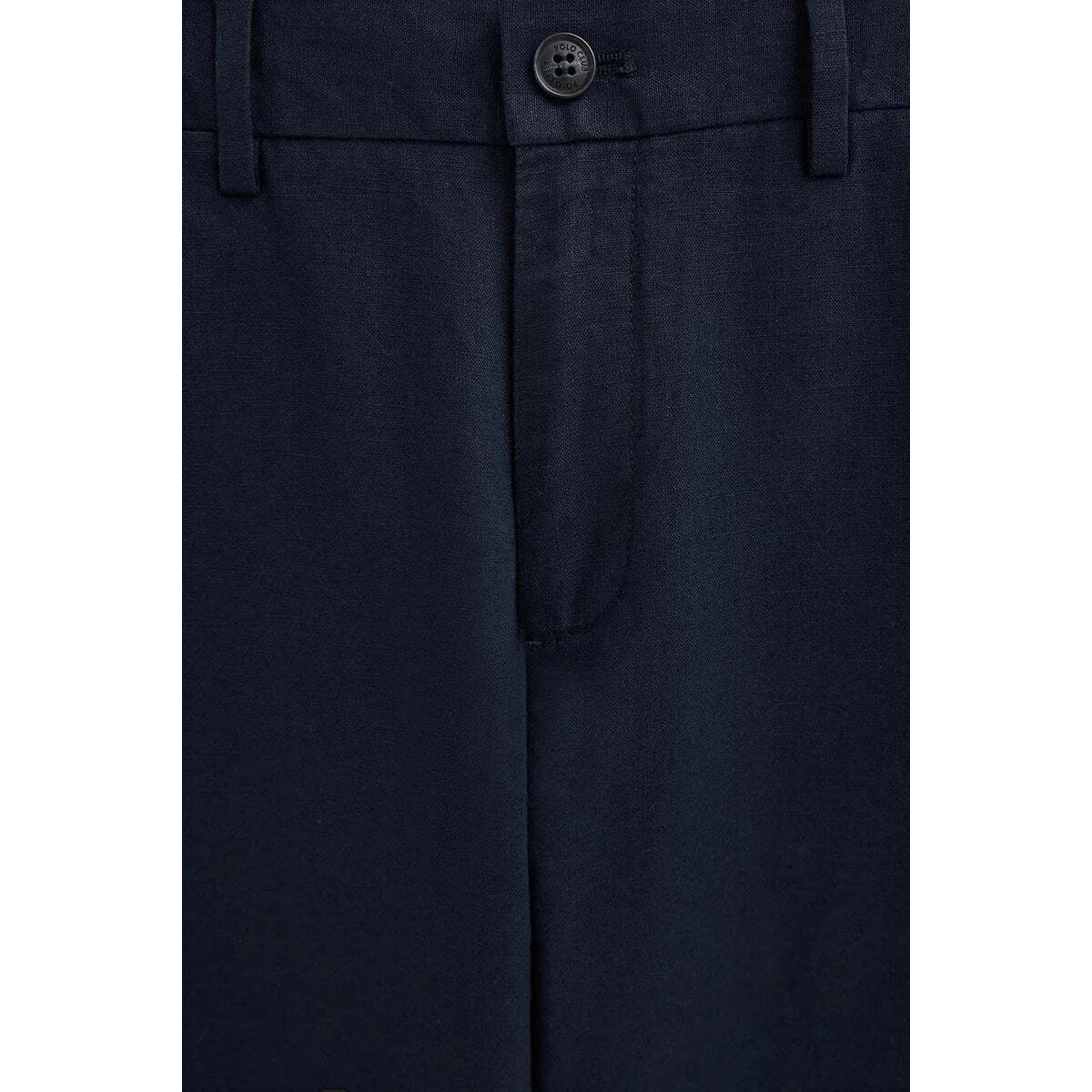 Pantaloni cotolino Belami blu marino dal fit regular con logo Polo Club
