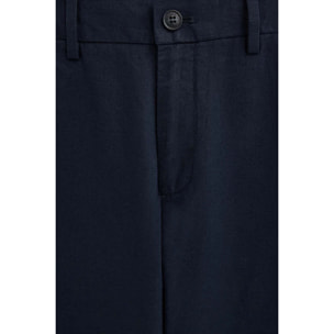 Pantaloni cotolino Belami blu marino dal fit regular con logo Polo Club