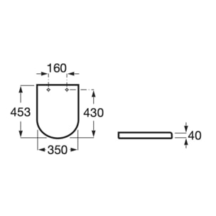 Pack WC Bati-support Geberit avec Cuvette Roca The Gap fixations invisibles + Abattant  + Plaque blanc chrome (GebGapRimless-C)
