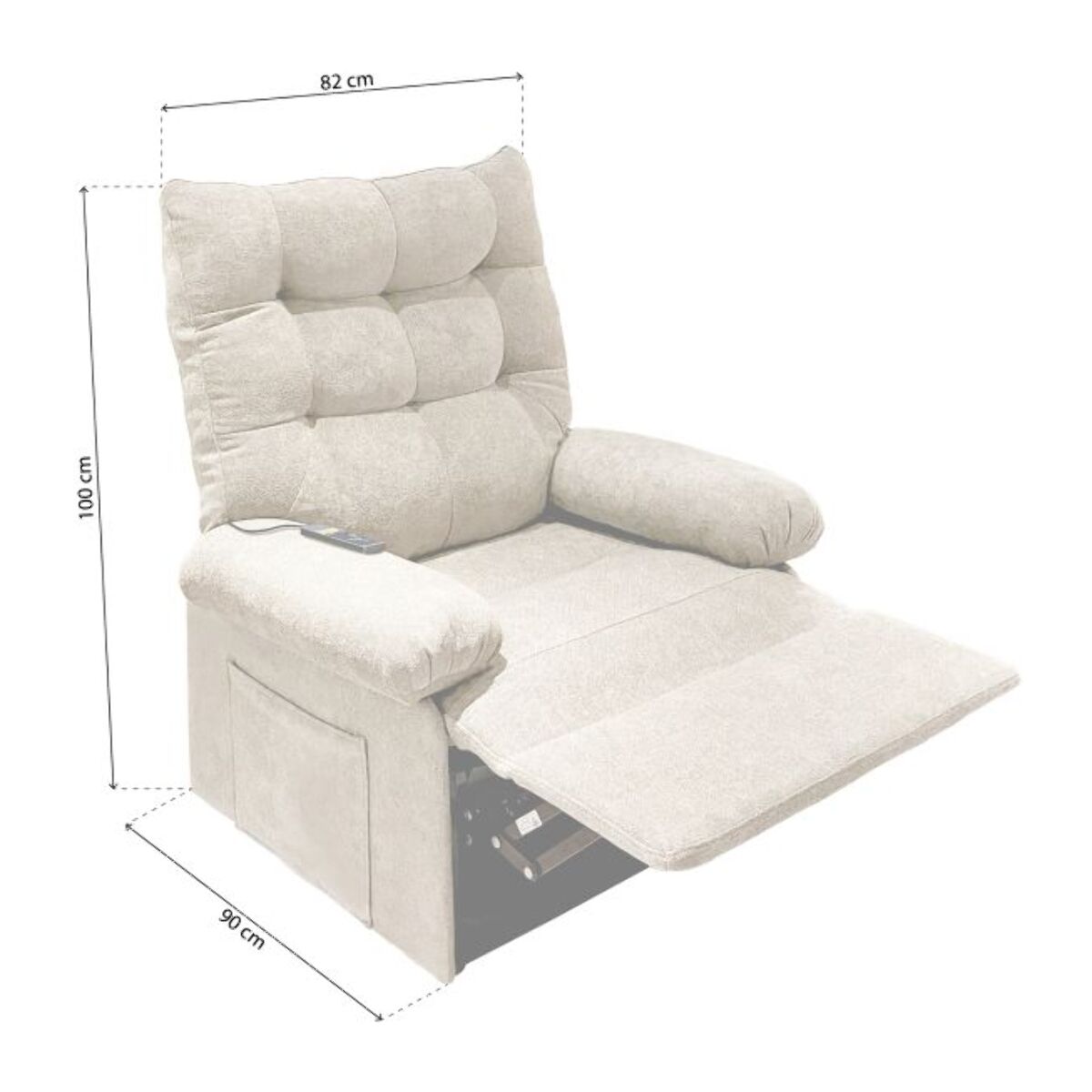 Sillón Relax Cosmo Lift Beige Arena
