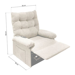 Sillón Relax Cosmo Lift Beige Arena