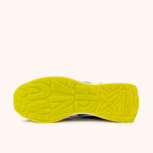 Sneakers Diseño Elegancia Deportiva Azul, Verde y Marrón MUNICH XEMINE 101