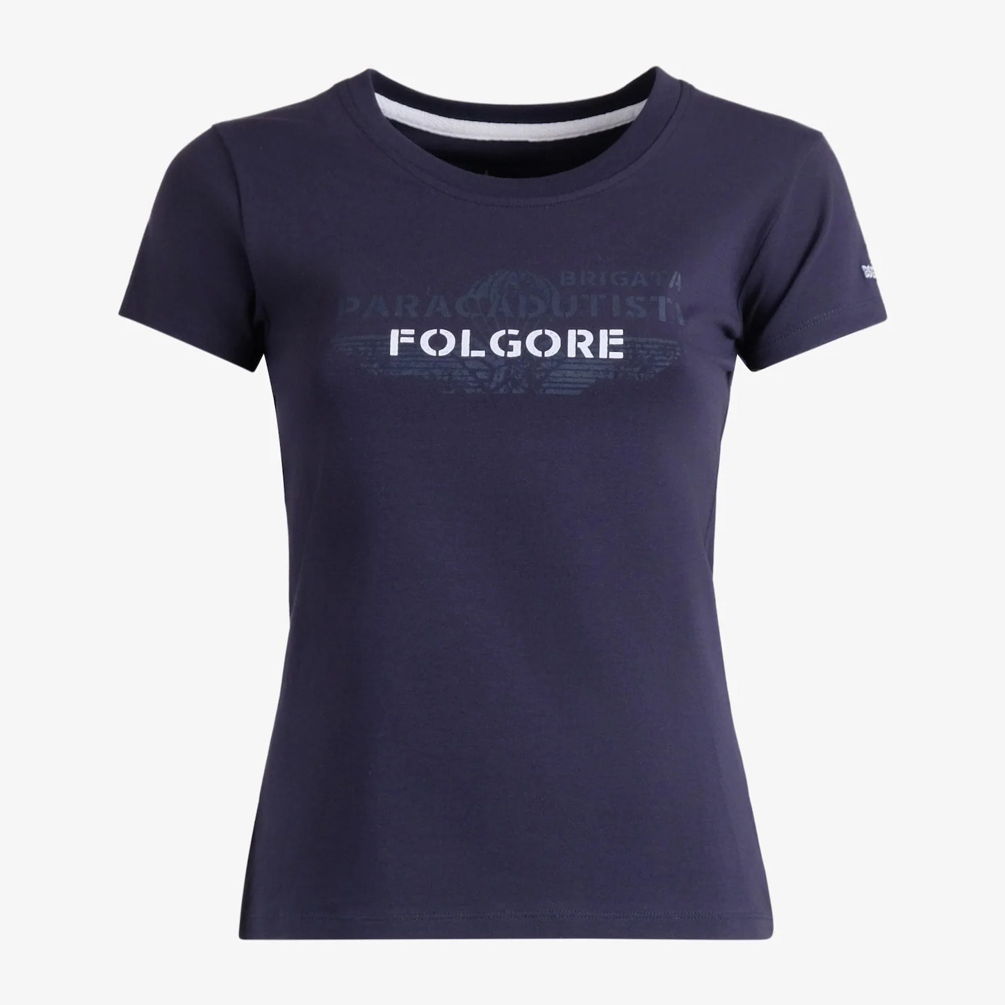 T-shirt Folgore a maniche corte blu donna