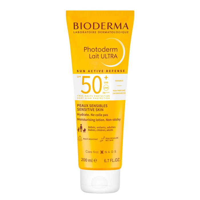 Photoderm - Lait Hydratant Ultra - Peaux Sensibles - SPF50+ 200 ml