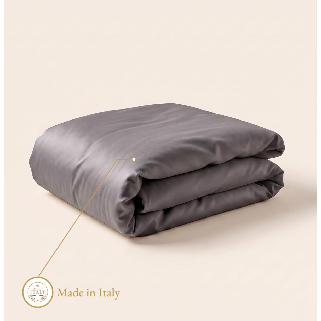 Sacco copripiumino in raso di cotone - nero