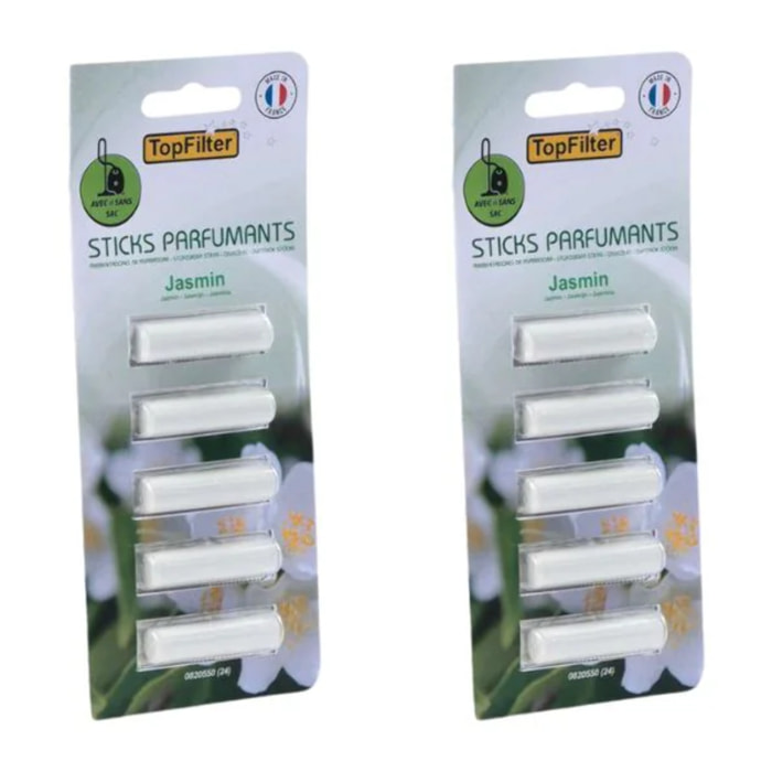 Ensemble de 10 parfums pour aspirateur en stick au jasmin TopFilter