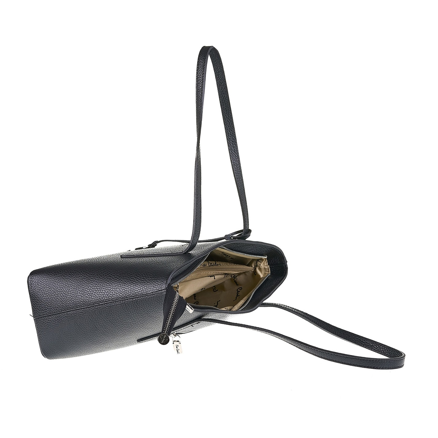 Borsa a spalla da donna Made in Italy - Modello Elowen Lux - 100% pelle - 38.0 x 25.5 x 12.5 cm