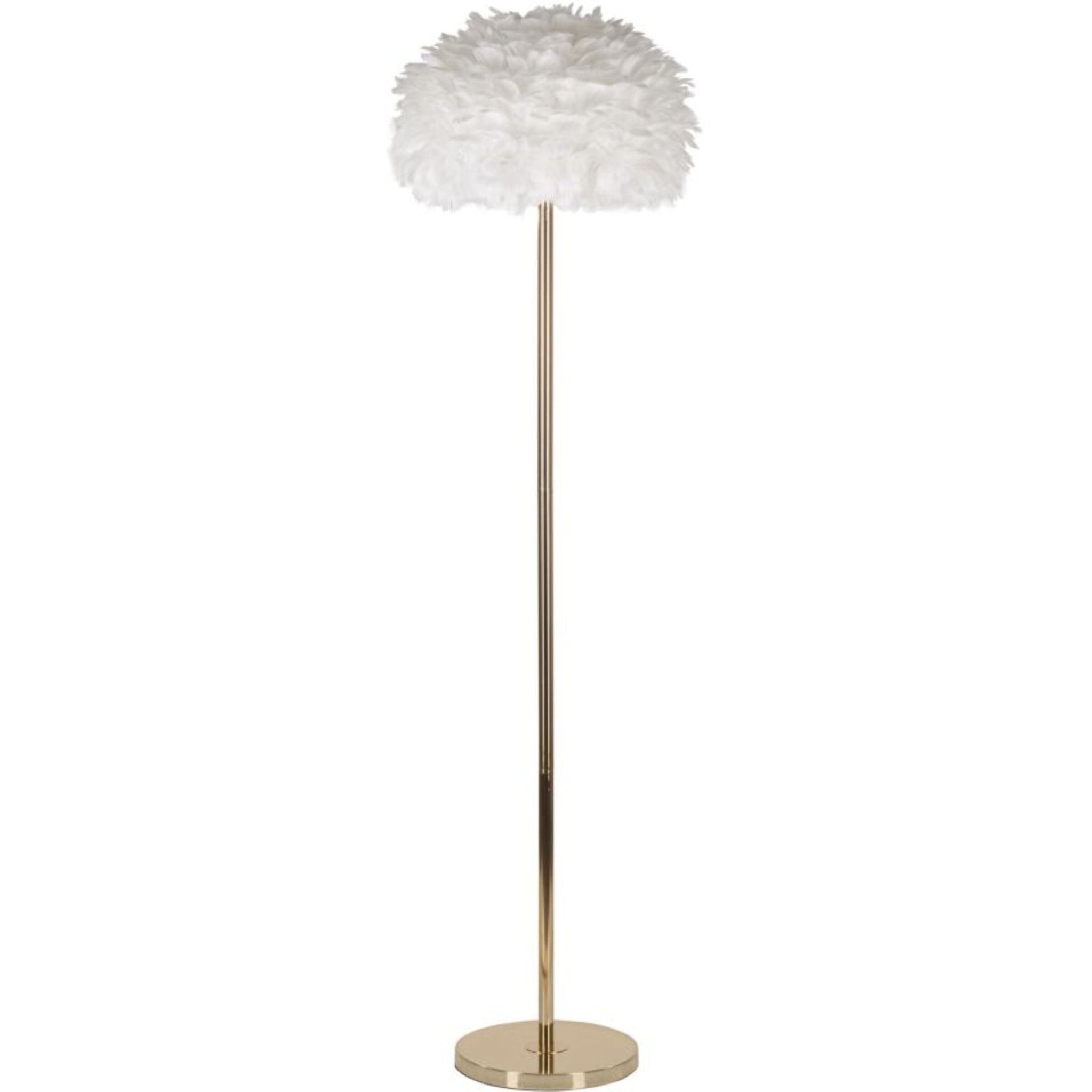LAMPADA DA TERRA FEATHERS SLIM BIANCA CM Ø 43X170