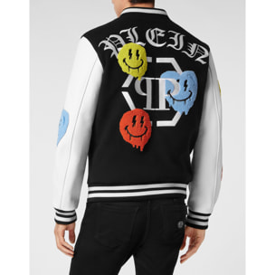 PHILIPP PLEIN Leather Bomber SMILE
