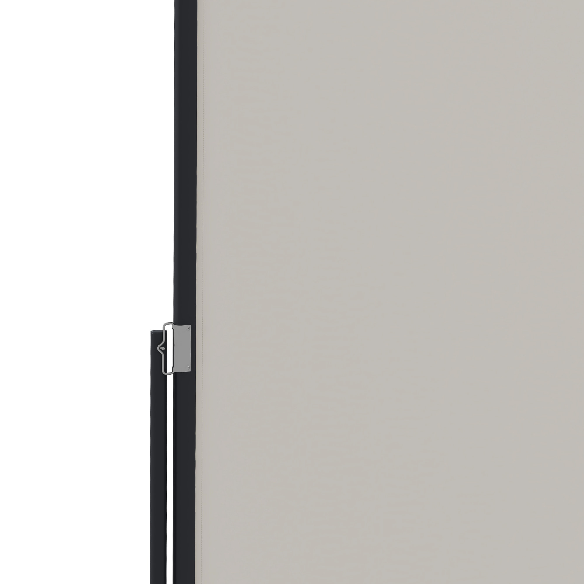 Store latéral brise-vue paravent rétractable dim. 3L x 1,40H m gris