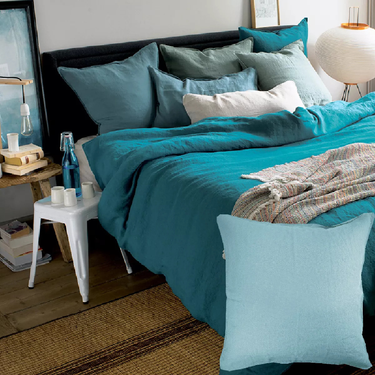 Housse de couette Syracuse blue aqua