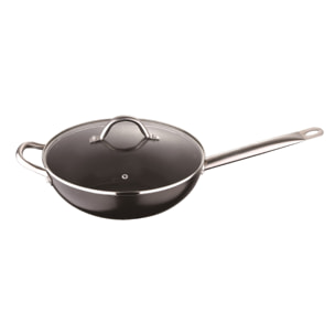 Wok con tapa 28cm  Profesional Chef San Igancio