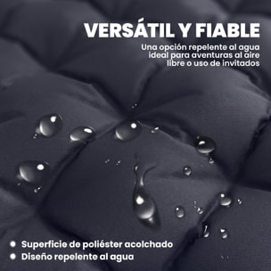 Esterilla de Camping Plegable, Colchoneta de Camping Portátil con Correas, Antideslizante, Grosor 8 cm, para Cama de Camping, Tienda, Viajes, Gris Oscuro