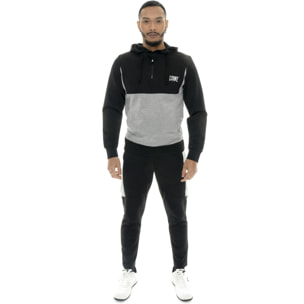 Chándal de hombre Leone 1947 Tech, tejido técnico con capucha y media cremallera