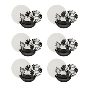 Service de table 18 pièces en porcelaine fine