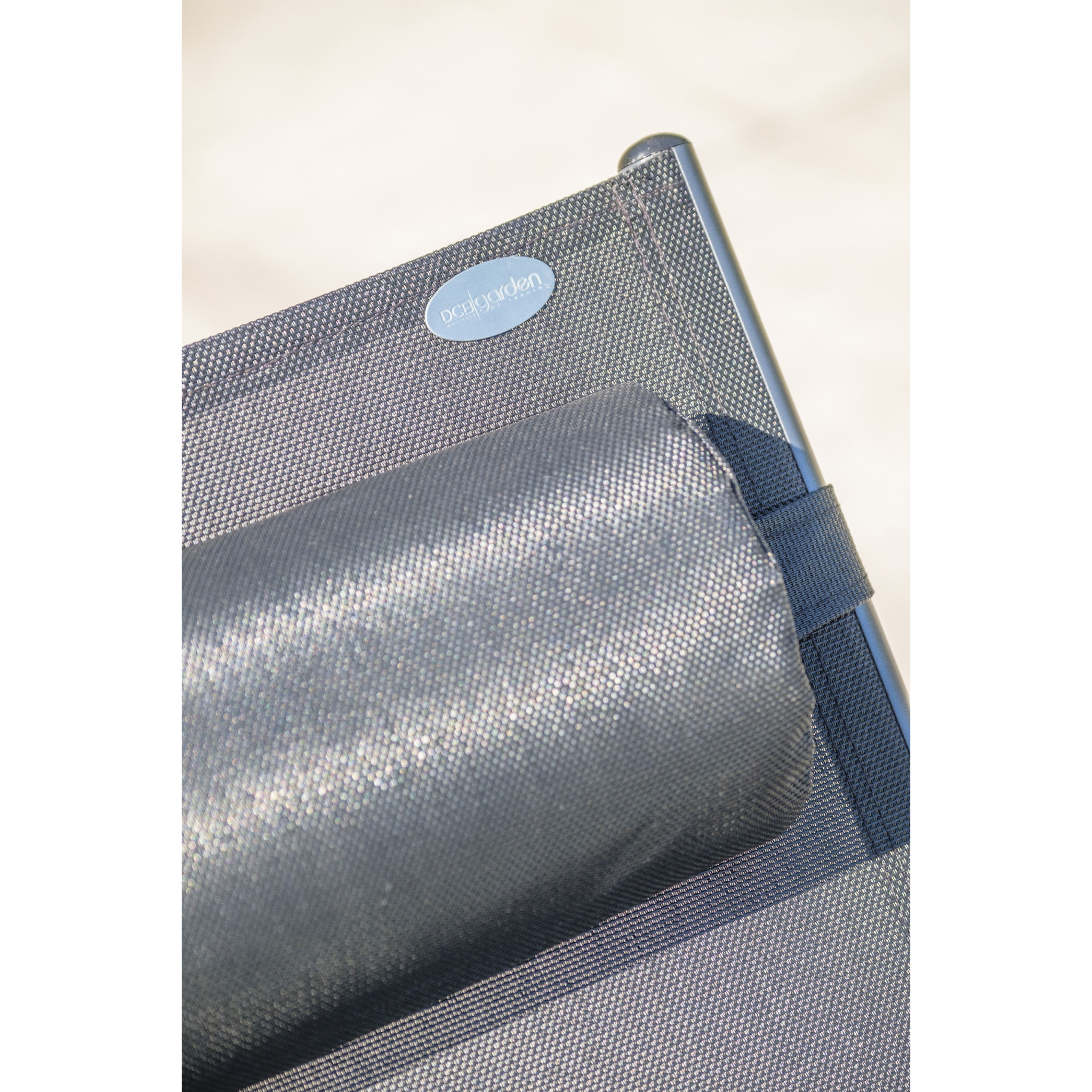 CL76 - Lot de 2 bains de soleil en aluminium et toile plastifiée noire