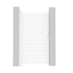 Portillon aluminium "Eric" - 101.2 x 180.9 cm - Blanc