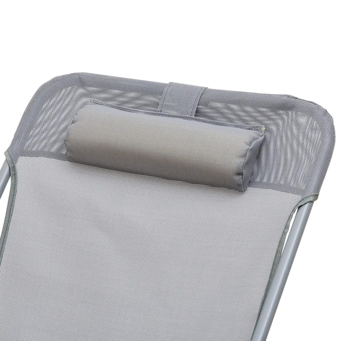 Chilienne pliable "Sétubal" en acier gris