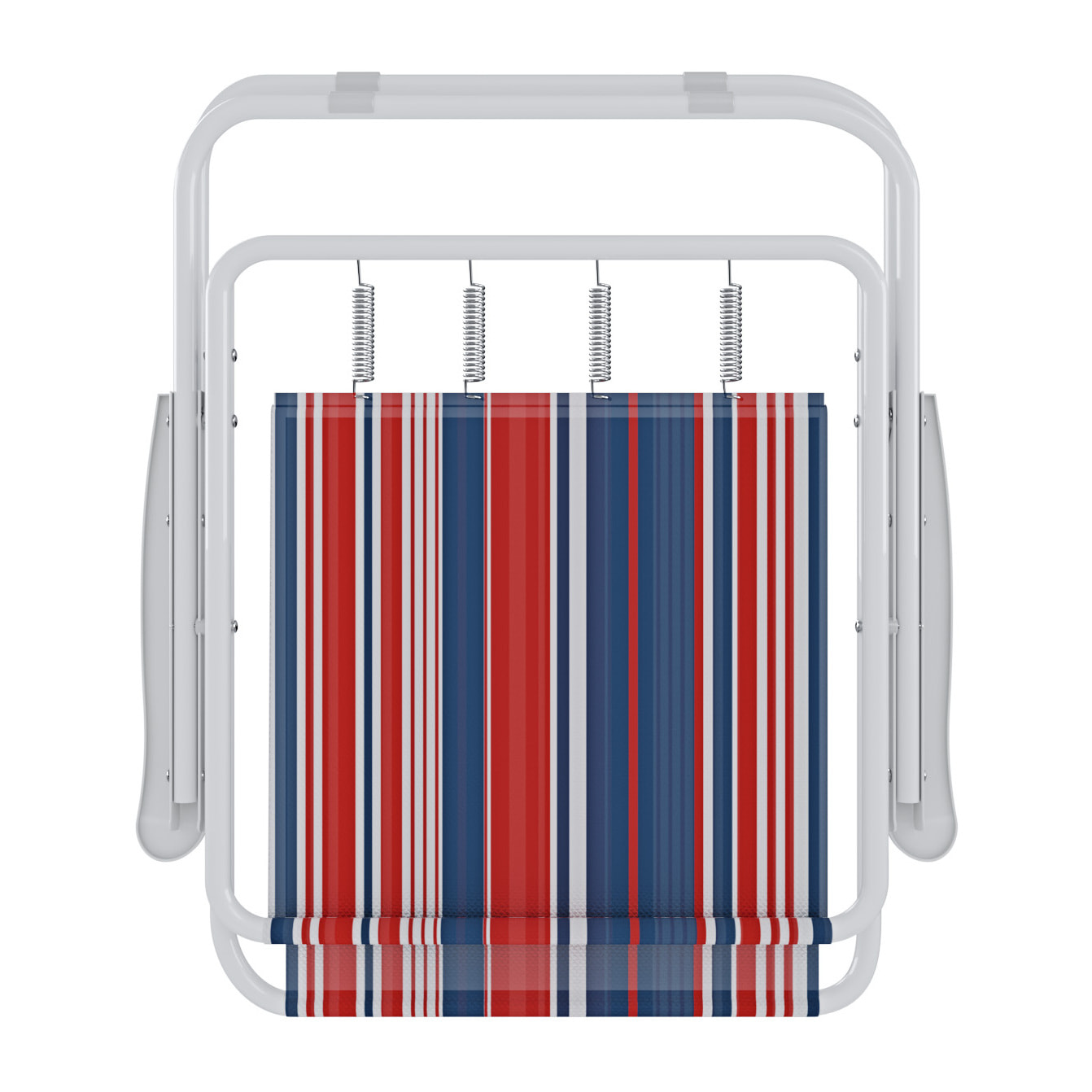 Sedia Pieghevole Da Spiaggia Campeggio Camping Leggera E Resistente In Metallo In Tessuto Oxford 600D Con Braccioli Seggiola Multicolore Rosso Blu