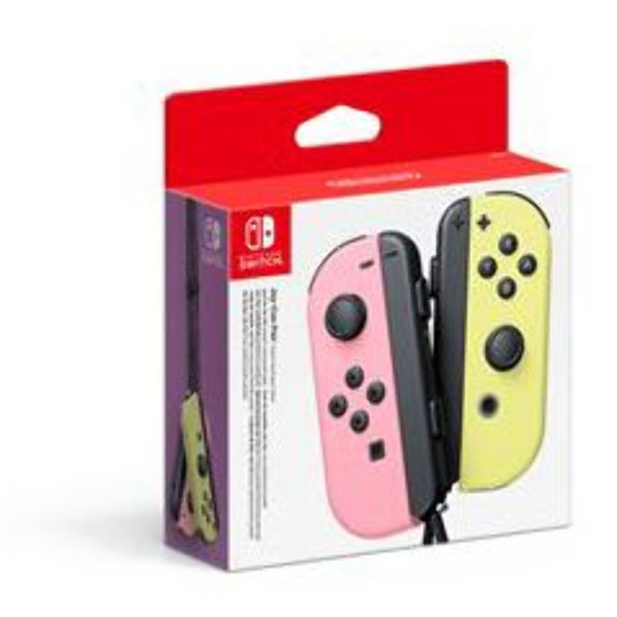 Manette NINTENDO Joy-Con gauche rose pastel-droite jaune