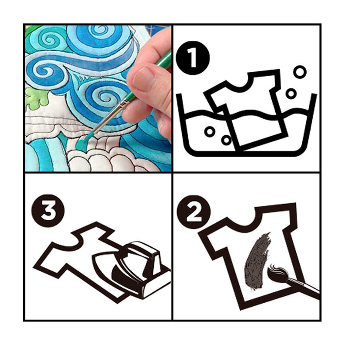 Pack 6 Uds. PITTURA TESSILE VERDE CHIARO 45 ml