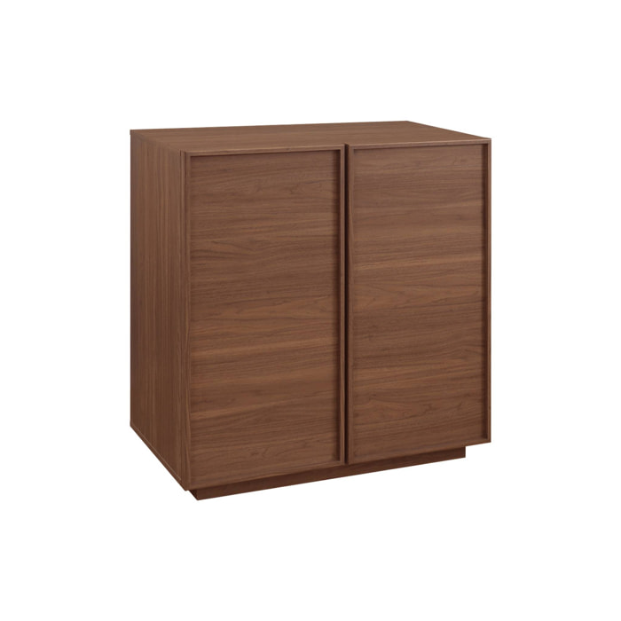 Buffet décor bois 2 portes 80 cm KUBA