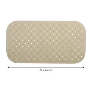 Tapis Fond de baignoire antidérapant Caoutchouc CLASS 36x76cm Beige MSV