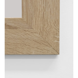 Miroir effet bois de chêne foncé en différentes tailles