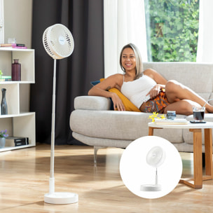 Ventilateur Rechargeable Pliable 3 en 1 Fandle InnovaGoods Ø7,7'' 7200 mAh