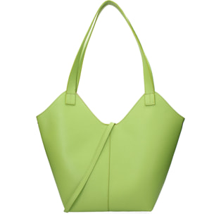 Borsa a sacca da donna In Vera pelle Made in Italy 49x38x13 cm