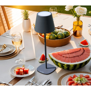 Lampe à poser 4 en 1 - Gris anthracite - NAOUSSA