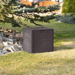 Baúl de jardín WOODEBOX 140L., dimensiones (mm) 585x460x550, color Ocre oscuro
