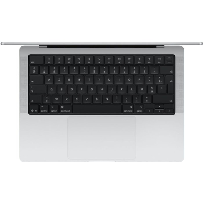 Ordinateur Apple MACBOOK Pro 14" Puce M5 Pro CPU 15 / GPU 16 coeurs Mémoire RAM 24Go Stockage 2To SSD XDR Argent
