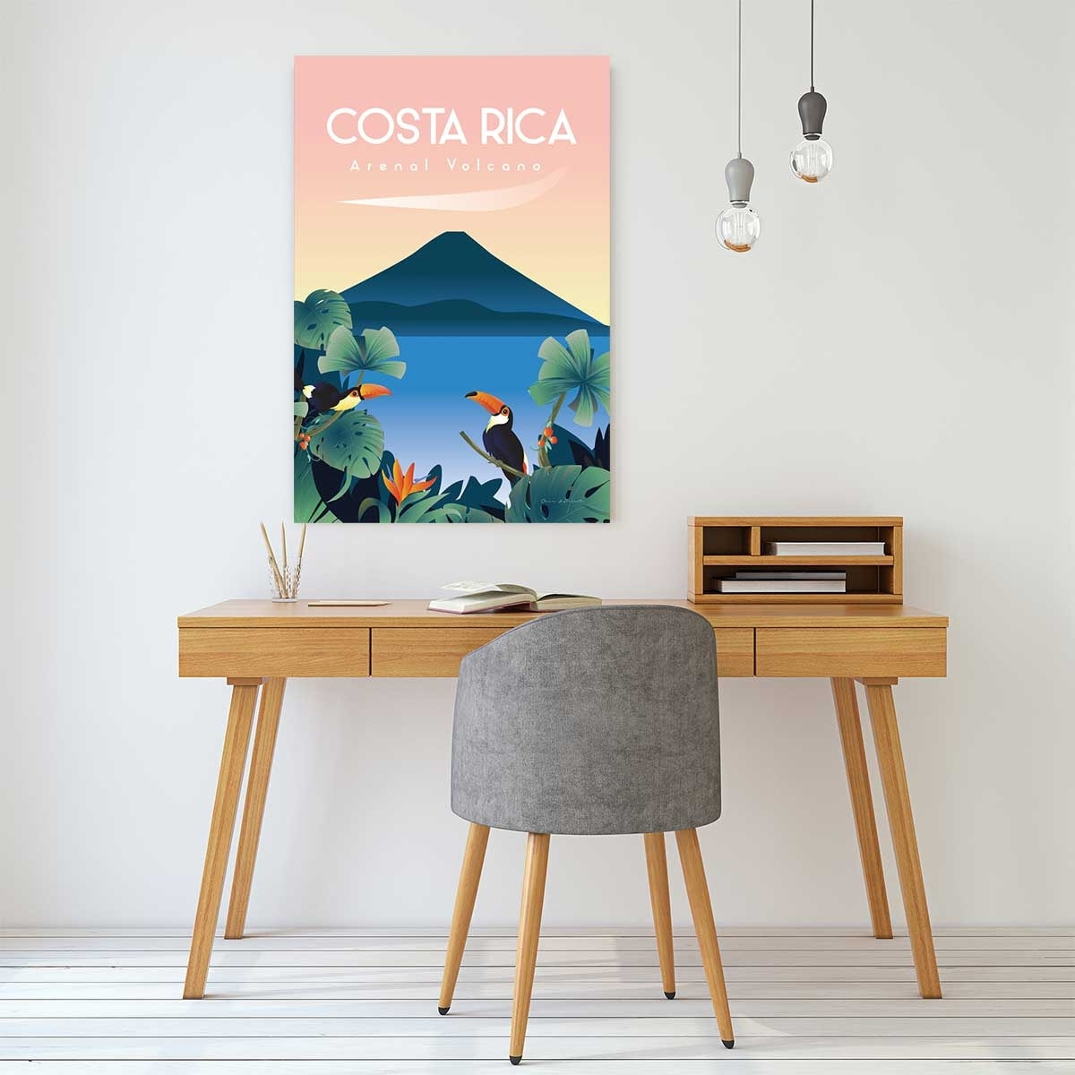 Tableau voyage Volcan du Costa Rico Tableau alu Dibond