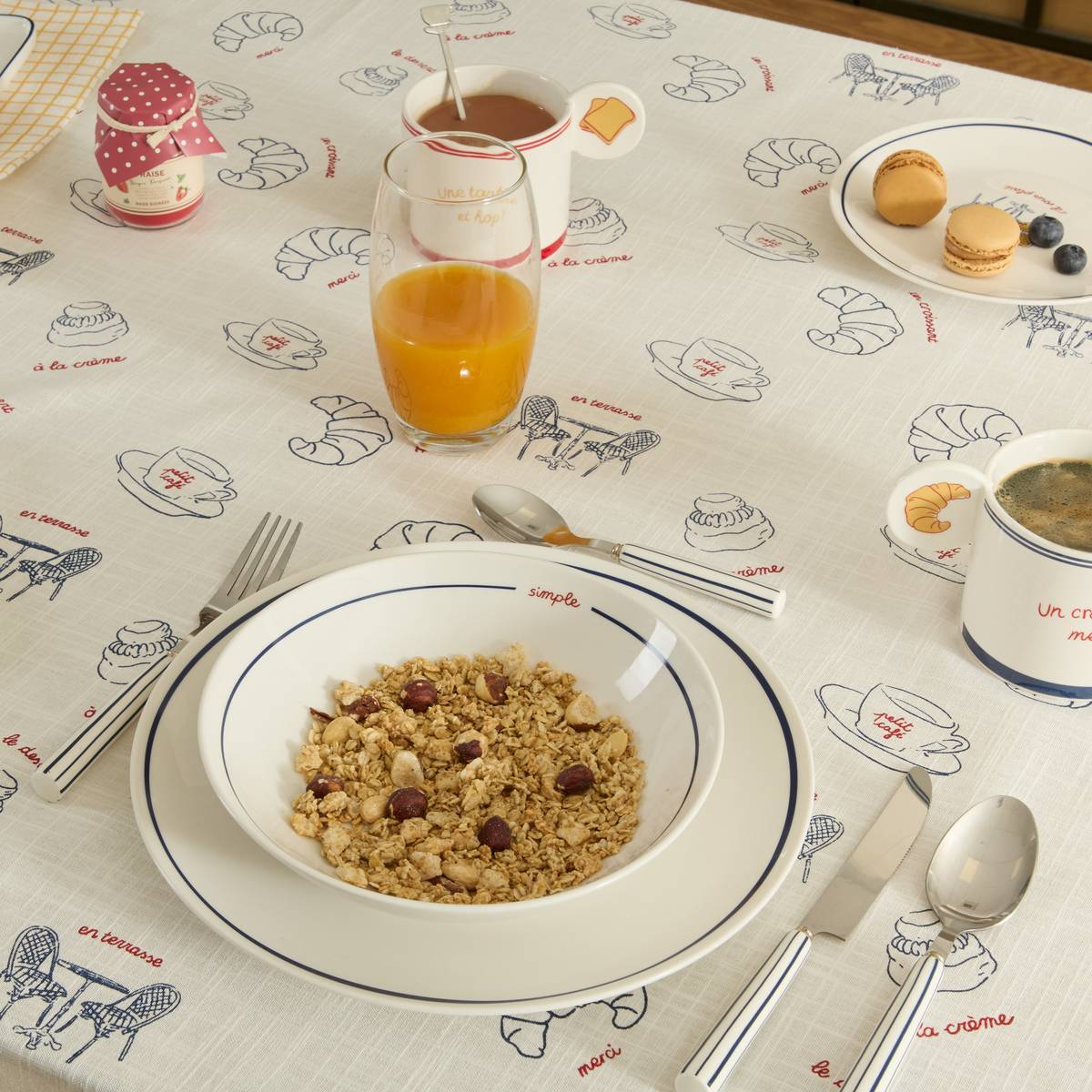 Lot de 6 assiettes creuses Fra ronde D.20cm bleu