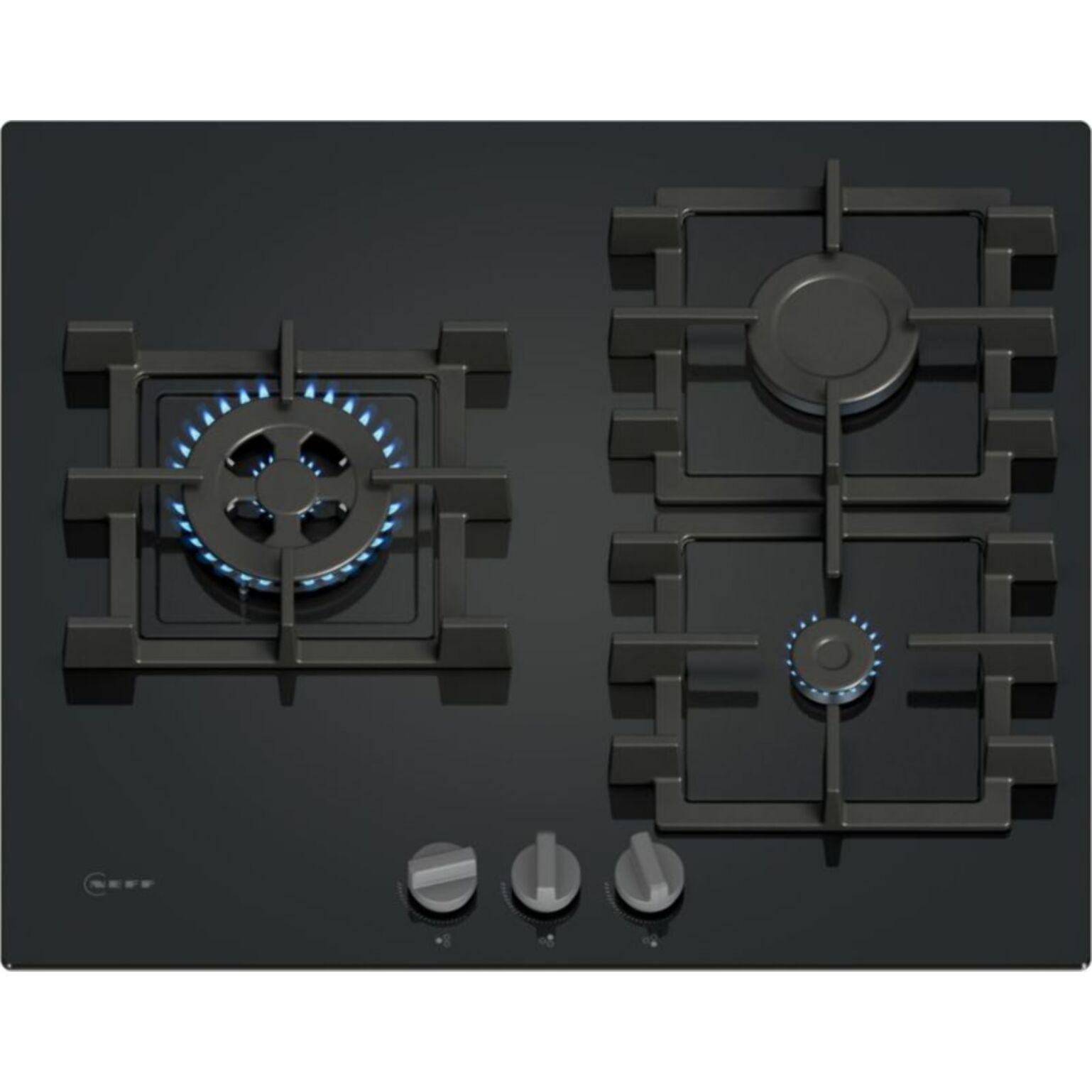 Plaque gaz NEFF T26NKC4S0, N50, Brûleur wok