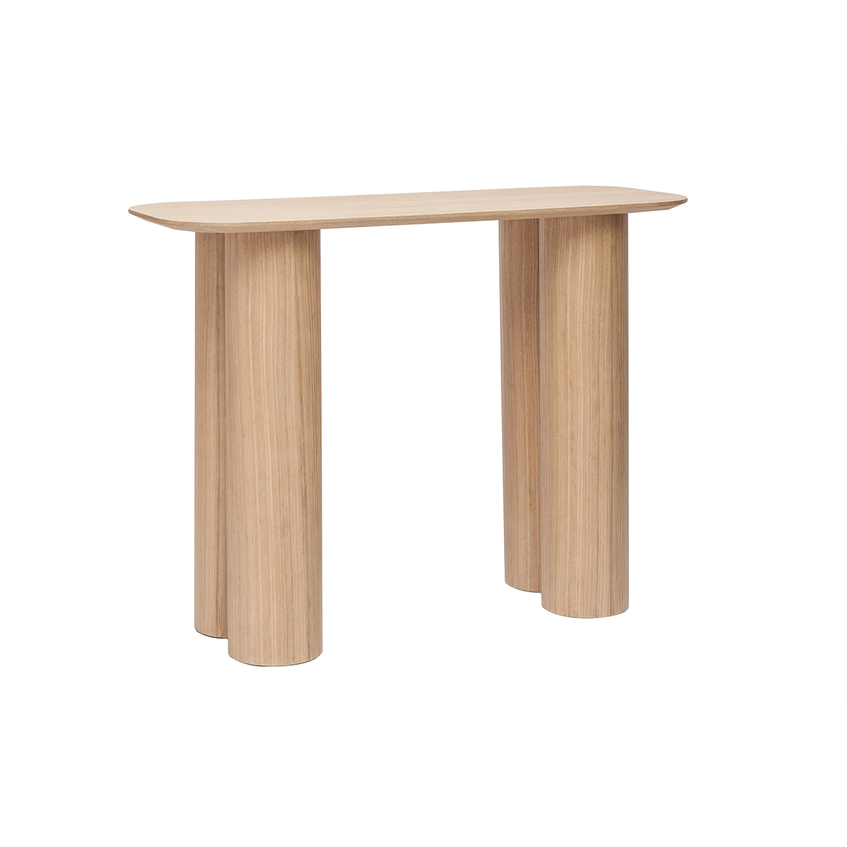 Console design en bois clair L100 cm FOLEEN