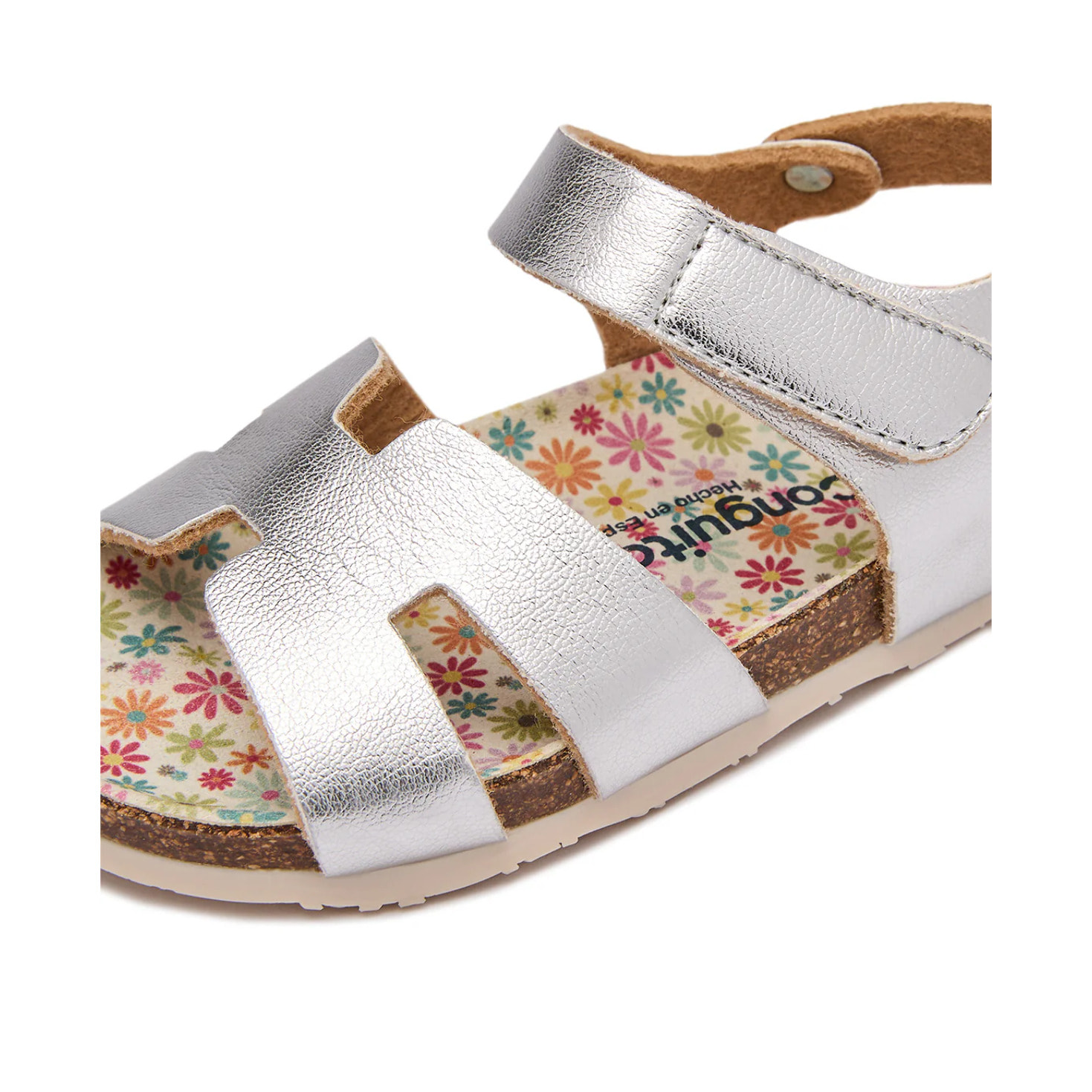 Sandalias Abiertas Bio de Niña en Plata