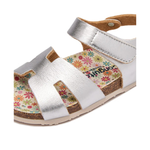 Sandalias Abiertas Bio de Niña en Plata