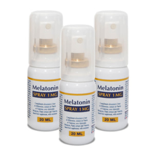 NUTRI EXPERT - Mélatonin Spray 1mg - Favorise l'endormissement - améliore le Sommeil - Evite les insomnies dues au décalage horaire - Spray Lingual Action Rapide - Sans accoutumance - Lot de 3 produits