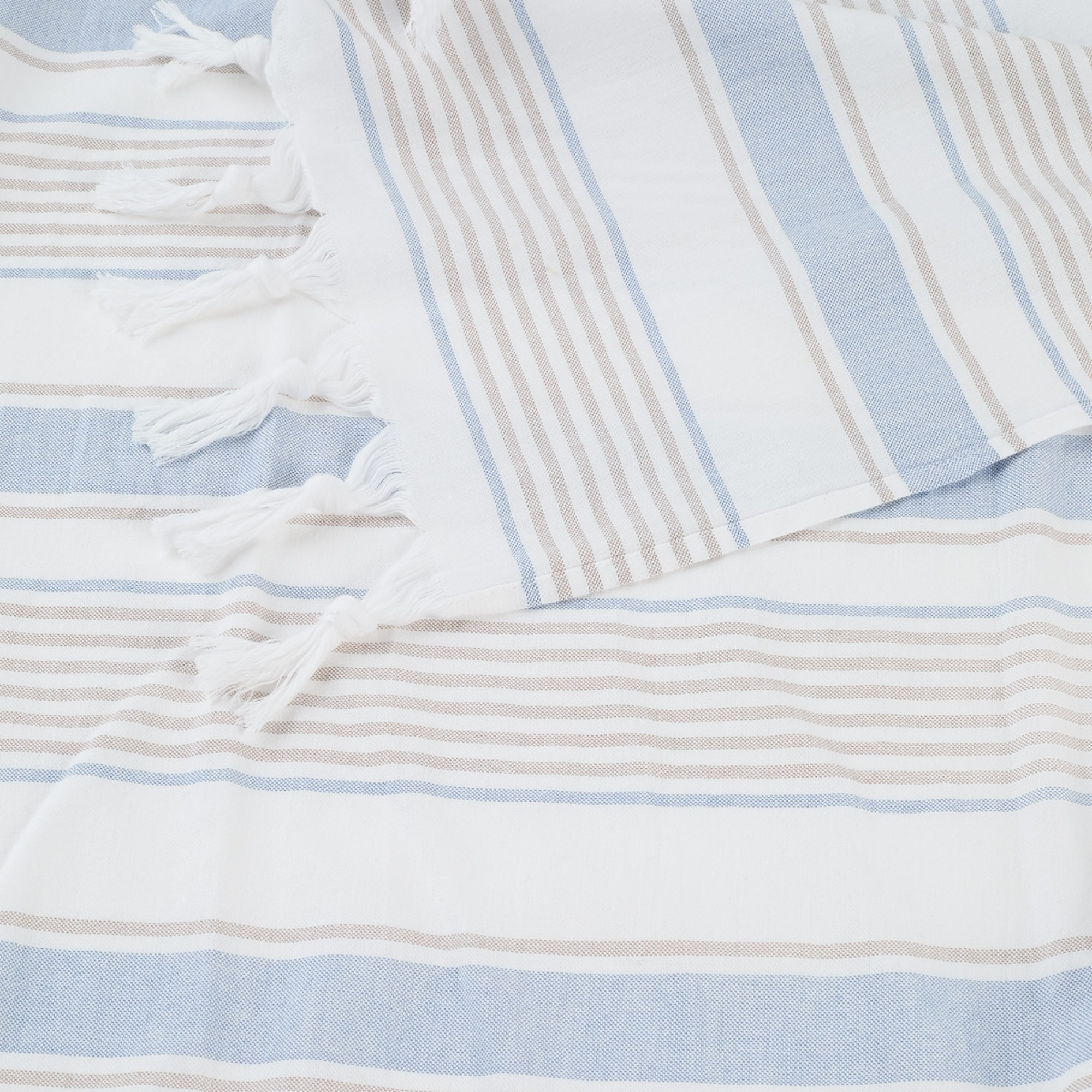 Toalla pareo algodón rayas Jorne color azul