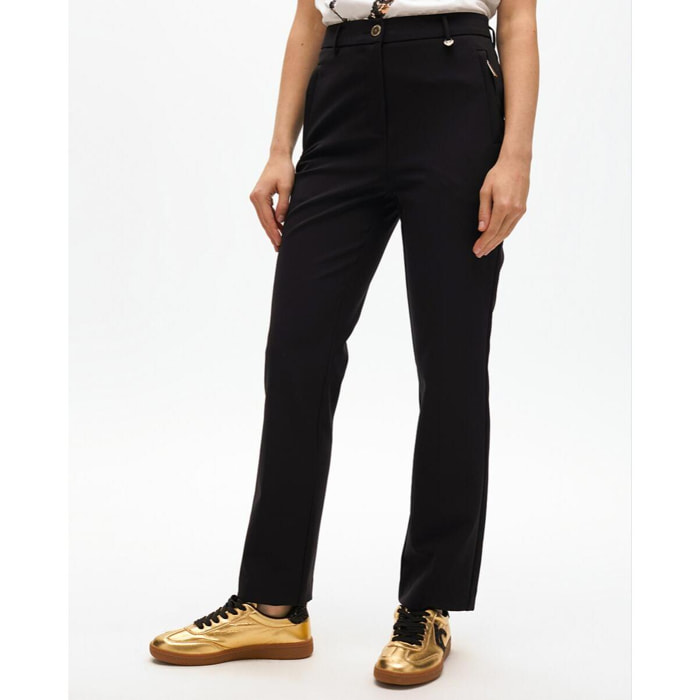 Pantaloni dritti in tessuto tecnico