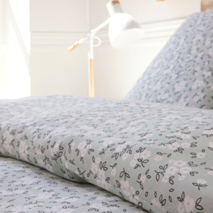 Parure housse de couette imprimé 100% gaze de coton - edana