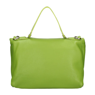 Borsa a spalla convertibile in zaino da donna In Vera pelle Made in Italy 34x21x12 cm