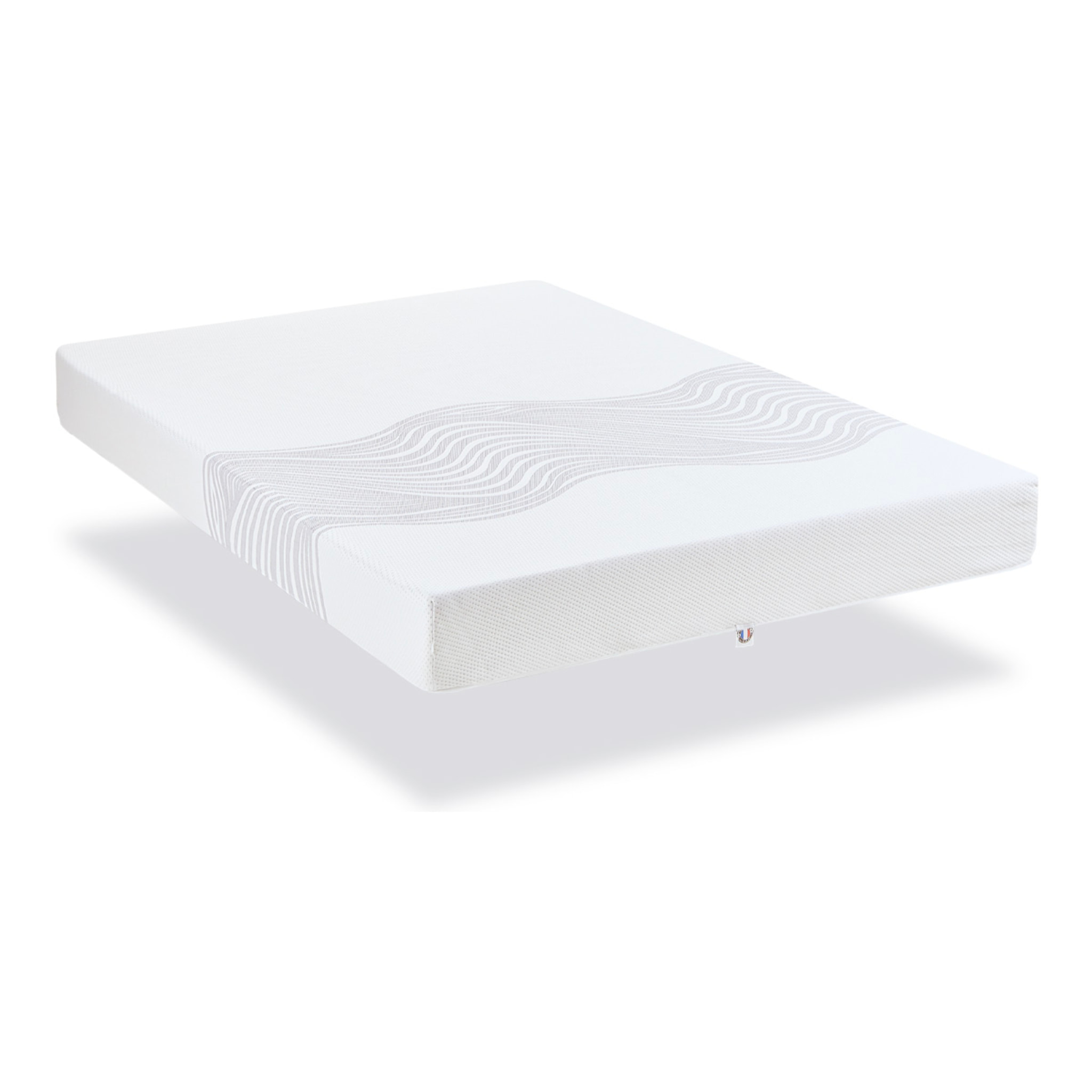 Ensemble Matelas Sensitive & Sommier Kit15, 21 cm, Mémoire de Forme, Déhoussable, Technologie Tri-Lattes, Soutien Ferme