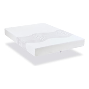 Ensemble Matelas Sensitive & Sommier Kit15, 21 cm, Mémoire de Forme, Déhoussable, Technologie Tri-Lattes, Soutien Ferme
