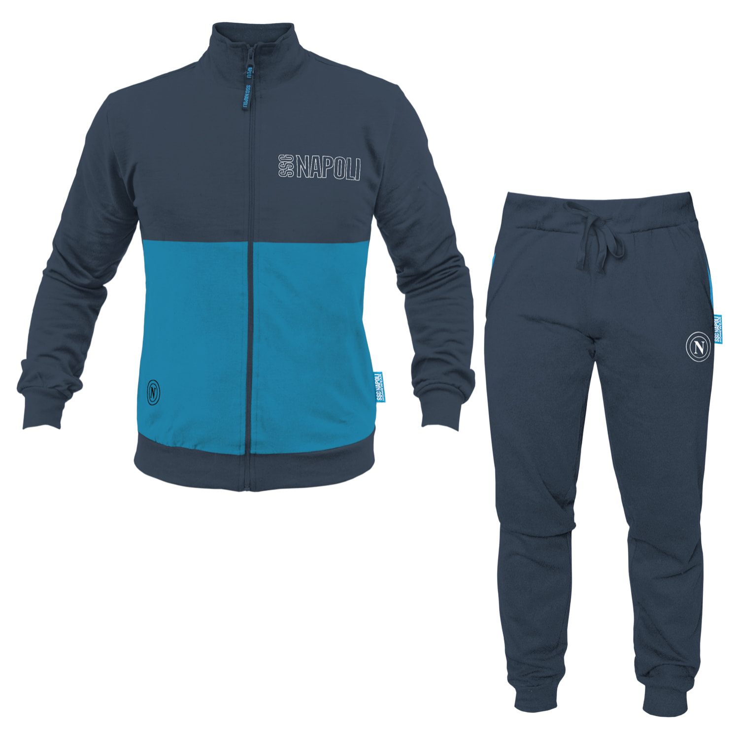 Tuta Homewear Uomo NAPOLI Prodotto Ufficiale Cotone Felpato