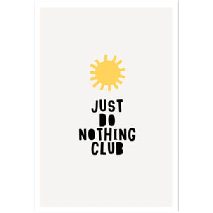Poster just do nothing club Affiche seule