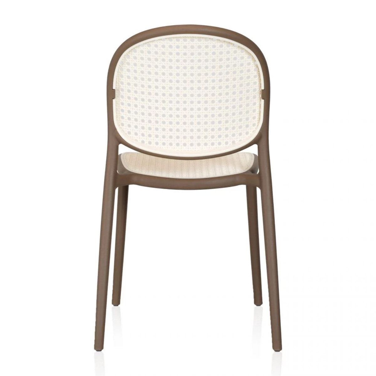 Pack 4 sillas de exterior Klux Taupé - rattan