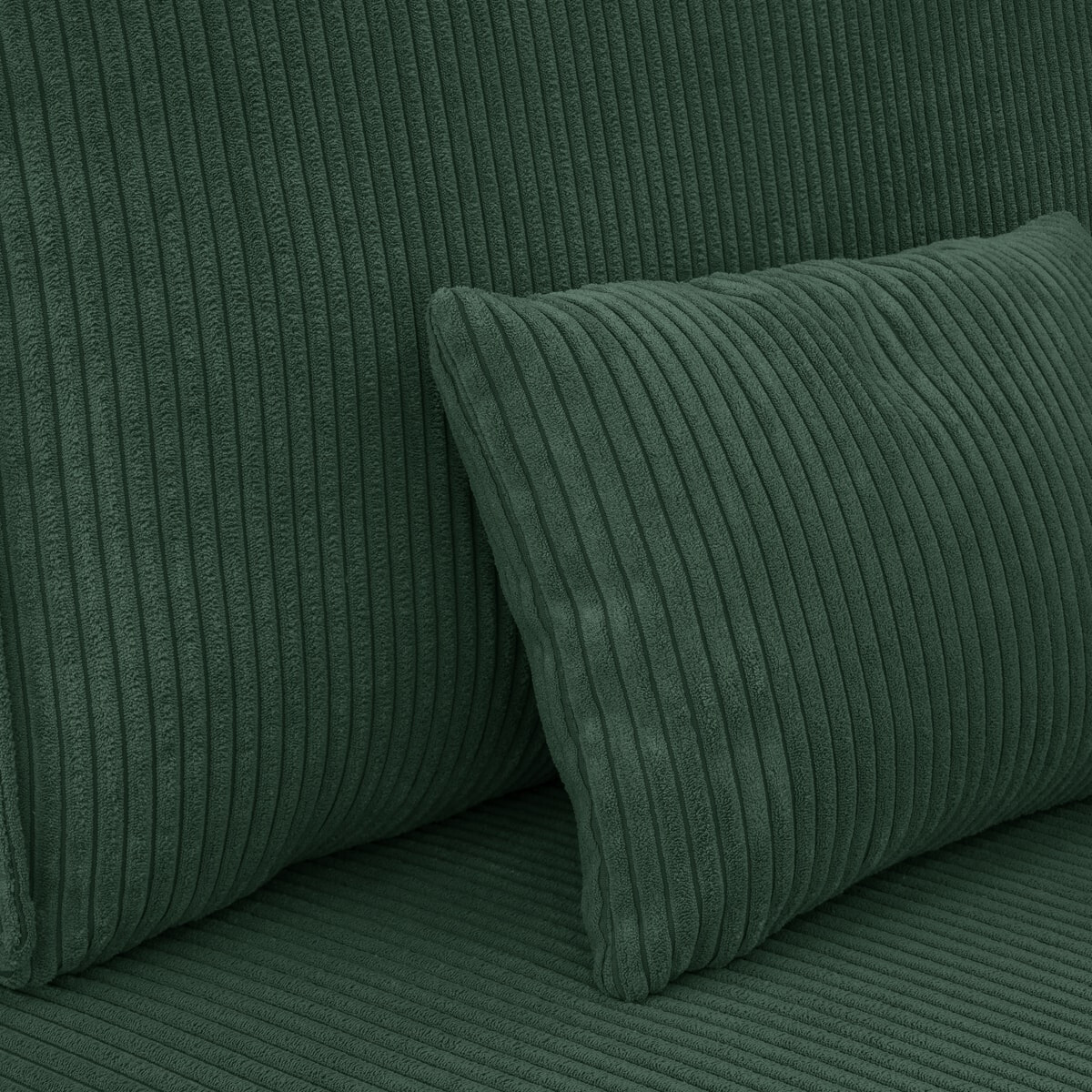 Canapé convertible 3 places en velours côtelé - MILLA